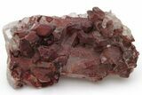 Natural, Red Quartz Crystal Cluster - Morocco #232862-1